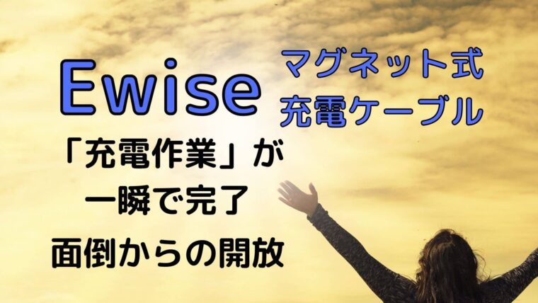 【複数デバイスをケーブル一本】Ewise 11代　マグネット式充電ケーブル【充電の手間を極限まで減らす】